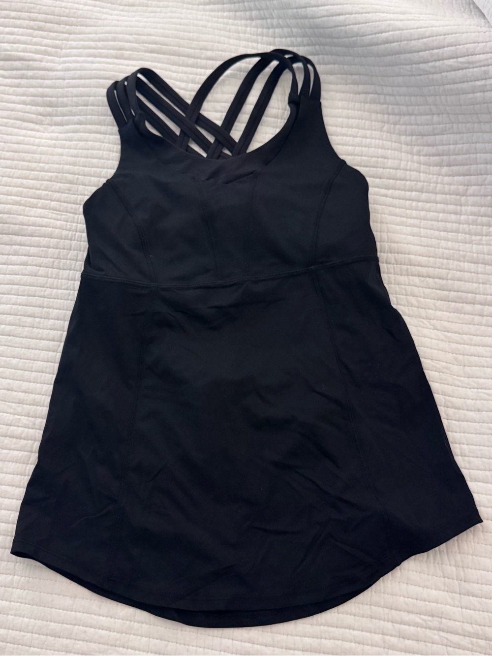 lululemon athletica Black Strappy Tank Top